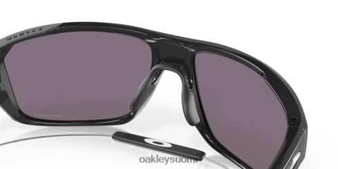 Oakley jaettu laukaus primin harmaat linssit, musta mustekehys silmälasit 2T48V4305
