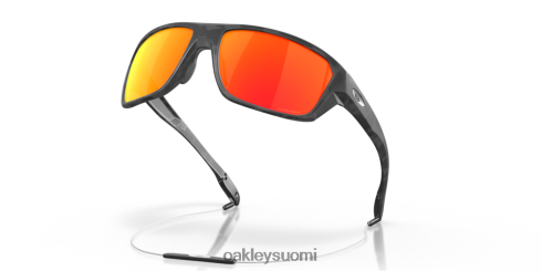 Oakley jaettu laukaus prizm rubiinilinssit, mattamusta camo-kehys silmälasit 2T48V4303