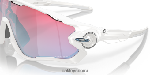 Oakley jawbreaker prizm lumikokoelma prizm lumisafiirilinssit, kiillotettu valkoinen kehys silmälasit 2T48V4881