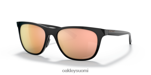 Oakley johtolinja prizm rose gold polarisoidut linssit, kiillotettu musta kehys silmälasit 2T48V41072