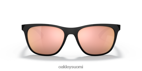 Oakley johtolinja prizm rose gold polarisoidut linssit, kiillotettu musta kehys silmälasit 2T48V41072
