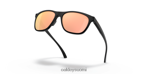 Oakley johtolinja prizm rose gold polarisoidut linssit, kiillotettu musta kehys silmälasit 2T48V41072