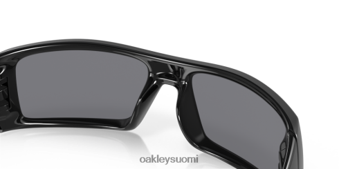 Oakley kaasukannu harmaat linssit, kiillotettu musta kehys silmälasit 2T48V4313
