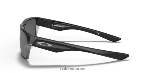 Oakley kaksipuolinen (matalan sillan sovitus) mustat iridiumpolarisoidut linssit, kiillotettu musta kehys silmälasit 2T48V4846