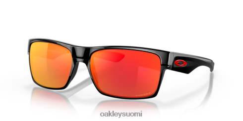 Oakley kaksipuolinen prim rubiinilinssit, kiillotettu musta kehys silmälasit 2T48V4692