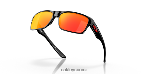 Oakley kaksipuolinen prim rubiinilinssit, kiillotettu musta kehys silmälasit 2T48V4692