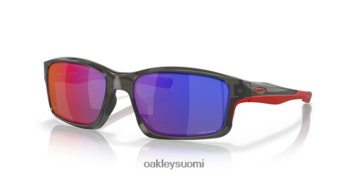 Oakley ketjulinkki punaiset iridiumpolarisoidut linssit, harmaa savukehys silmälasit 2T48V4826