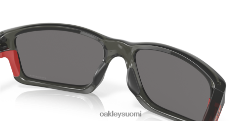Oakley ketjulinkki punaiset iridiumpolarisoidut linssit, harmaa savukehys silmälasit 2T48V4826