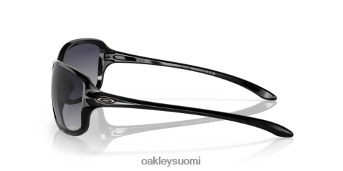Oakley kohortti harmaat gradienttipolarisoidut linssit, kiillotettu musta kehys silmälasit 2T48V4457