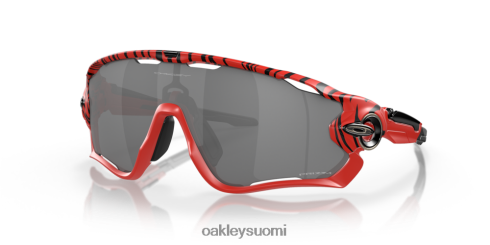 Oakley leuanmurtaja punainen tiikeri prim mustat linssit, punainen tiikerikehys silmälasit 2T48V4259