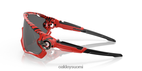 Oakley leuanmurtaja punainen tiikeri prim mustat linssit, punainen tiikerikehys silmälasit 2T48V4259