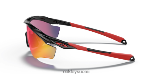 Oakley m2 runko xl prizm road linssit, kiillotettu musta kehys silmälasit 2T48V4176