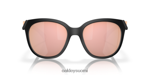 Oakley matala sävellaji prizm rose gold polarisoidut linssit, mattamusta kehys silmälasit 2T48V4941