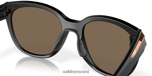 Oakley matala sävellaji prizm rose gold polarisoidut linssit, mattamusta kehys silmälasit 2T48V4941