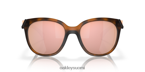 Oakley matala sävellaji prizm rose gold polarisoidut linssit, mattaruskea kilpikonnarunko silmälasit 2T48V4944