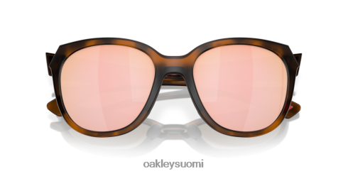 Oakley matala sävellaji prizm rose gold polarisoidut linssit, mattaruskea kilpikonnarunko silmälasit 2T48V4944