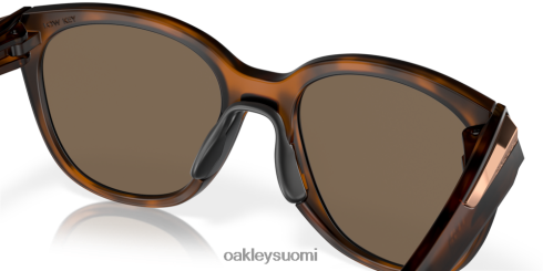 Oakley matala sävellaji prizm rose gold polarisoidut linssit, mattaruskea kilpikonnarunko silmälasit 2T48V4944