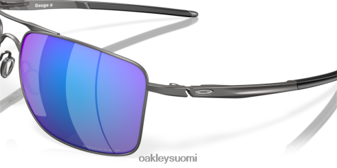 Oakley mittari 8 Prim safiiri polarisoidut linssit, matta gunmetal runko silmälasit 2T48V4513