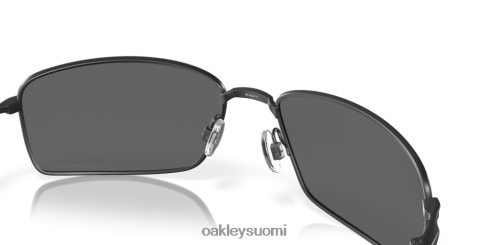 Oakley neliömäinen lanka mustat iridiumpolarisoidut linssit, mattamusta kehys silmälasit 2T48V4496