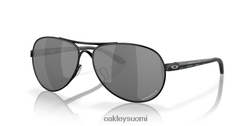 Oakley palautetta Prim mustat polarisoidut linssit, kiillotettu musta kehys silmälasit 2T48V4482