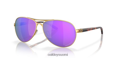 Oakley palautetta prim violetti polarisoidut linssit, satiinikultakehys silmälasit 2T48V4484
