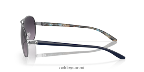 Oakley palautetta prizm harmaat gradienttilinssit, kiillotettu kromikehys silmälasit 2T48V4485