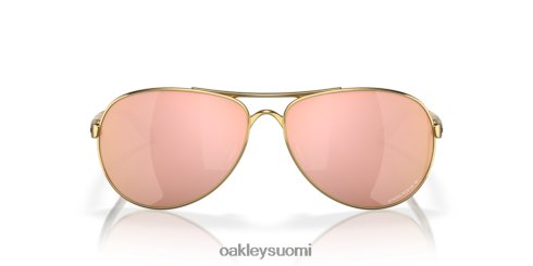 Oakley palautetta prizm rose gold polarisoidut linssit, kiillotettu kultakehys silmälasit 2T48V4483