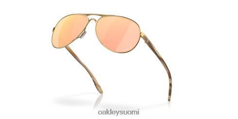 Oakley palautetta prizm rose gold polarisoidut linssit, kiillotettu kultakehys silmälasit 2T48V4483