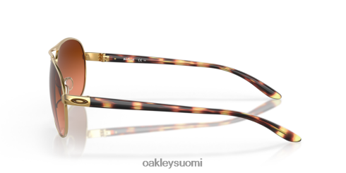 Oakley palautetta prizm ruskeat gradienttilinssit, kiillotettu kultakehys silmälasit 2T48V4486