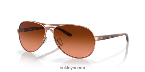 Oakley palautetta prizm ruskeat gradienttilinssit, ruusukultakehys silmälasit 2T48V4489