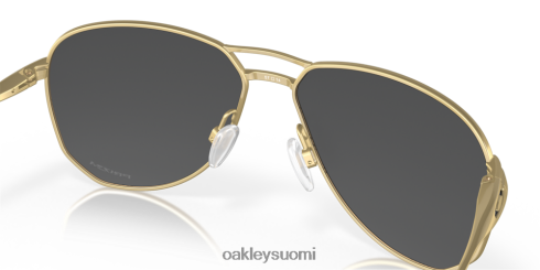 Oakley peräkkäin prim mustat linssit, satiinikultakehys silmälasit 2T48V4426