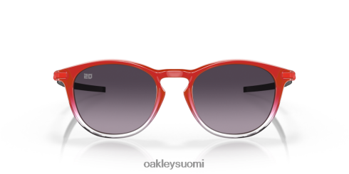 Oakley pitchman r fabio quartararo -kokoelma prizm harmaa gradienttilinssit, punainen haalistuva kehys silmälasit 2T48V4294