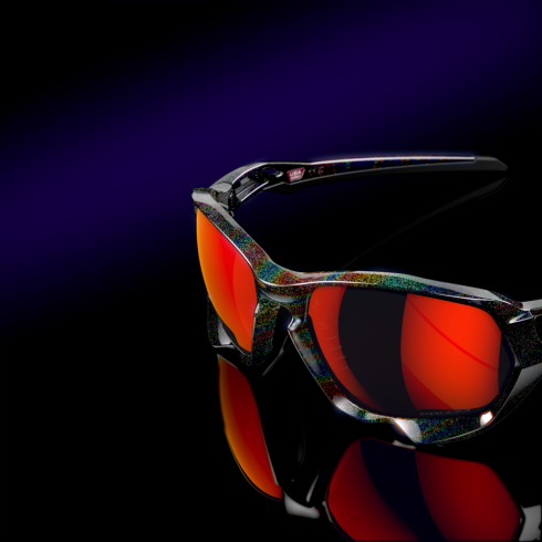 Oakley plazma (low bridge fit) verve-kokoelma prizm rubiinilinssit, tumma galaksikehys silmälasit 2T48V4594