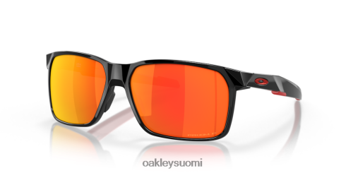 Oakley portaali x Prim rubiinin polarisoidut linssit, kiillotettu musta kehys silmälasit 2T48V4338