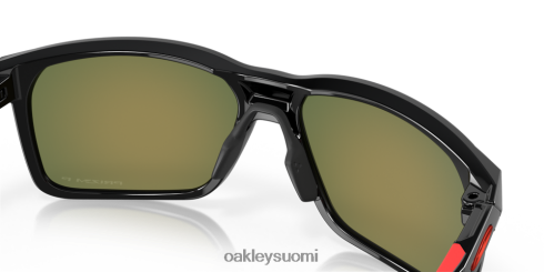 Oakley portaali x Prim rubiinin polarisoidut linssit, kiillotettu musta kehys silmälasit 2T48V4338