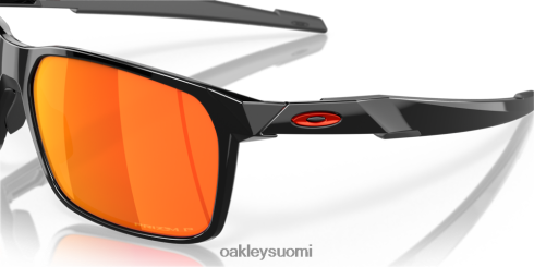 Oakley portaali x Prim rubiinin polarisoidut linssit, kiillotettu musta kehys silmälasit 2T48V4341