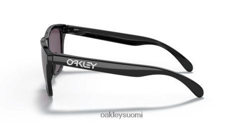 Oakley sammakonnahat (matalan sillan istuvuus) primin harmaat linssit, kiillotettu musta kehys silmälasit 2T48V4813