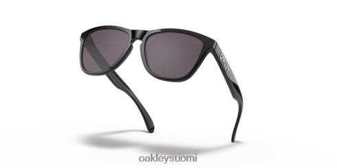 Oakley sammakonnahat (matalan sillan istuvuus) primin harmaat linssit, kiillotettu musta kehys silmälasit 2T48V4813