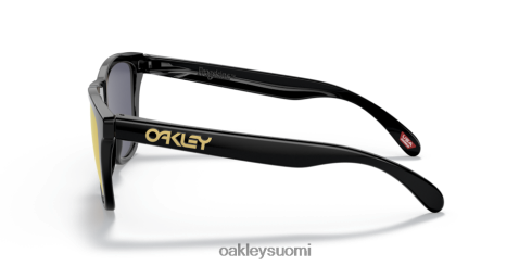 Oakley sammakonnahat (matalan sillan istuvuus) prizm 24k polarisoidut linssit, kiillotettu musta kehys silmälasit 2T48V4818