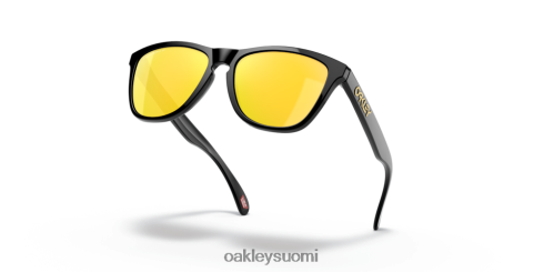 Oakley sammakonnahat (matalan sillan istuvuus) prizm 24k polarisoidut linssit, kiillotettu musta kehys silmälasit 2T48V4818