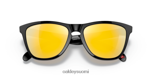 Oakley sammakonnahat (matalan sillan istuvuus) prizm 24k polarisoidut linssit, kiillotettu musta kehys silmälasit 2T48V4818