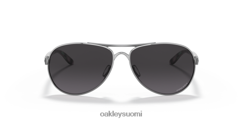 Oakley solmion katkaisija prizm harmaat gradienttilinssit, kiillotettu kromikehys silmälasit 2T48V4510