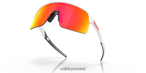 Oakley sutro lite prizm rubiinilinssit, matta valkoinen kehys silmälasit 2T48V4228