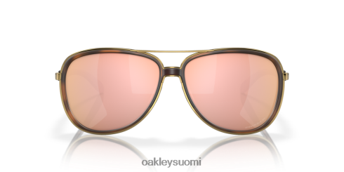 Oakley väliaika prizm rose gold polarisoidut linssit, ruskea kilpikonnarunko silmälasit 2T48V4438