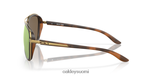 Oakley väliaika prizm rose gold polarisoidut linssit, ruskea kilpikonnarunko silmälasit 2T48V4438