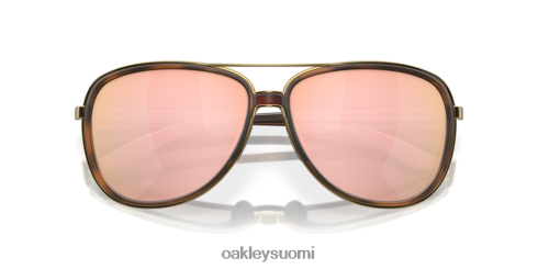 Oakley väliaika prizm rose gold polarisoidut linssit, ruskea kilpikonnarunko silmälasit 2T48V4438