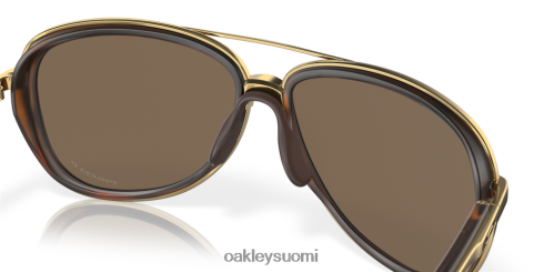 Oakley väliaika prizm rose gold polarisoidut linssit, ruskea kilpikonnarunko silmälasit 2T48V4438