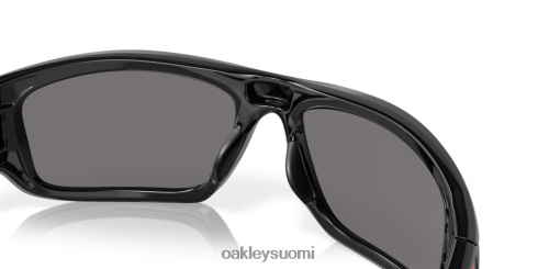 Oakley venttiili positiiviset punaiset iridiumlinssit, kiillotettu musta kehys silmälasit 2T48V4774