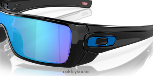 Oakley batsusi prim safiirilinssit, kiillotettu musta kehys silmälasit 2T48V4492