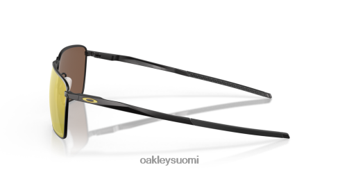 Oakley ejektori prizm 24k polarisoidut linssit, satiini musta kehys silmälasit 2T48V4347
